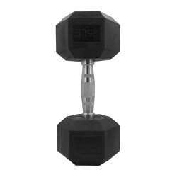 Stingray mancuerna neopreno con barra cromada 25Lb Sfmancrom