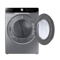 SAMSUNG Secadora 22 kg Eléctrica Carga Frontal Multisteam Plateado WIFI  Multicontrol DVE22C6370PAP