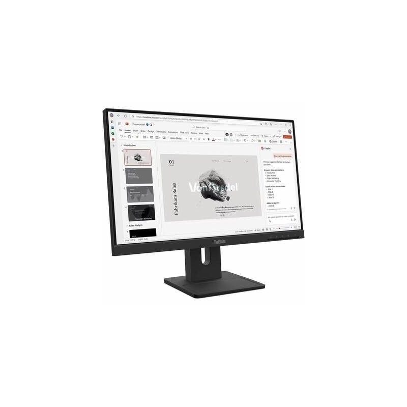 Lenovo ThinkVision E22-40 - WLED - 21.5" - 1920 x 1080 - IPS - VGA / HDMI / DisplayPort - Raven Black - 3-year warranty