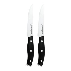 Westinghouse set de dos cuchillos multiusos  5pulg 13cm acero inoxidable mango con agarre suave  WCKF007502ABK