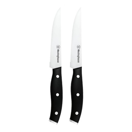 Westinghouse set de dos cuchillos multiusos  5pulg 13cm acero inoxidable mango con agarre suave  WCKF007502ABK