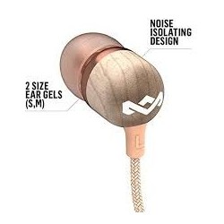 House of Marley Smile Jamaica - Auriculares internos con micro - en oreja - cableado - conector de 3,5 mm - cobre