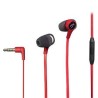 HyperX Cloud Earbuds II - Auriculares internos con micro - en oreja - cableado - conector de 3,5 mm - rojo