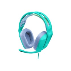 Logitech G G335 Wired Gaming Headset - Auricular - tamaño completo - cableado - conector de 3,5 mm - menta - certificado Discord