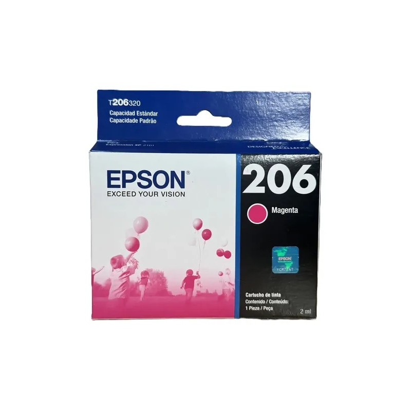 Epson cartucho T206320AL 206 magenta xpression XP2101