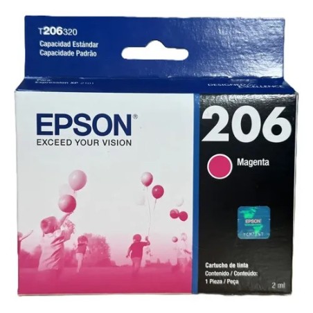 Epson cartucho T206320AL 206 magenta xpression XP2101