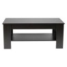 Kenneth Cole mesa de centro  cubierta color negro y caf‚ oscuro KCWD2022058BR