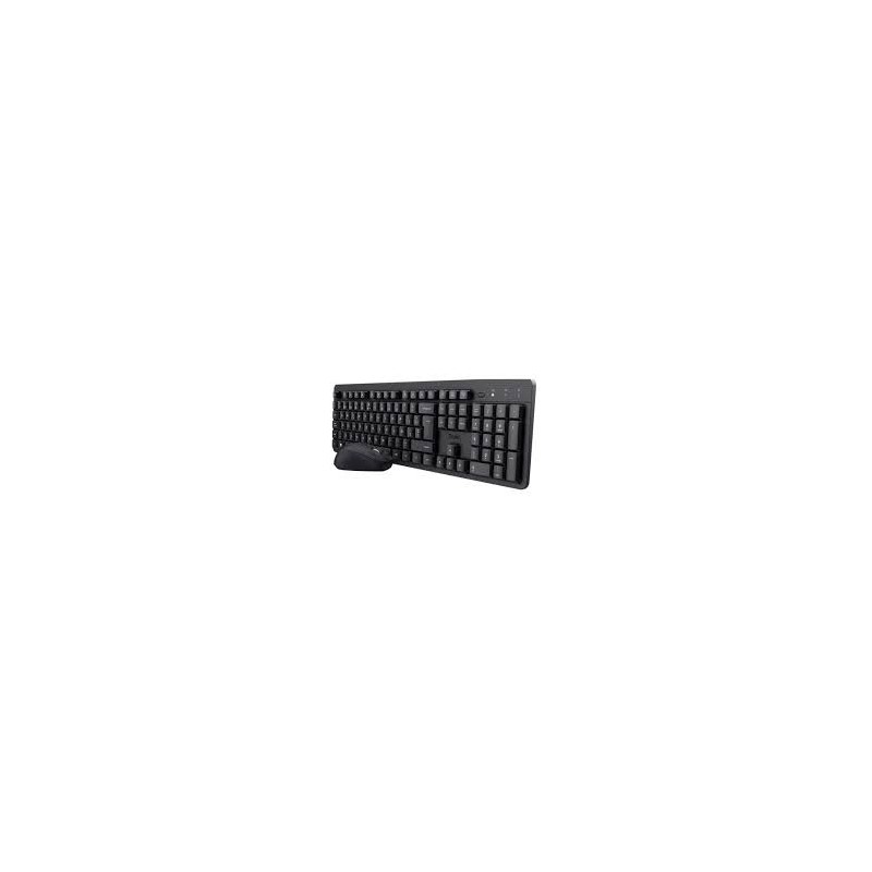 Trust combo teclado y mouse inalambrico silencioso TKM360 en español  25356 CAJA MARRÓN