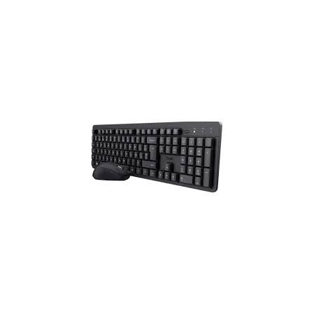 Trust combo teclado y mouse inalambrico silencioso TKM360 en español  25356 CAJA MARRÓN