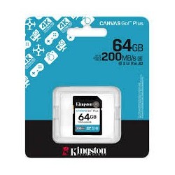 Kingston - Flash memory card - SDHC Memory Card - 64GB microSDXC Canvas Go Plus