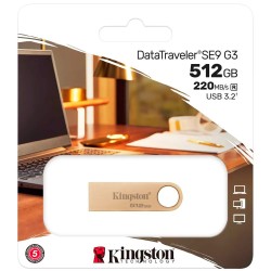 Kingston - USB flash drive - USB 3.2 Gen 1 - 512GB 220MB/s Metal