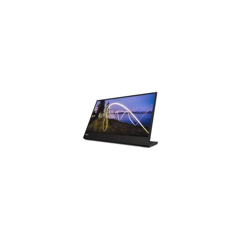 Lenovo ThinkVision M15 - Monitor LED - 15" (15.6" visible) - portátil - 1920 x 1080 Full HD (1080p) @ 60 Hz - IPS - 250 cd/m² - 