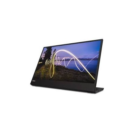 Lenovo ThinkVision M15 - Monitor LED - 15" (15.6" visible) - portátil - 1920 x 1080 Full HD (1080p) @ 60 Hz - IPS - 250 cd/m² - 