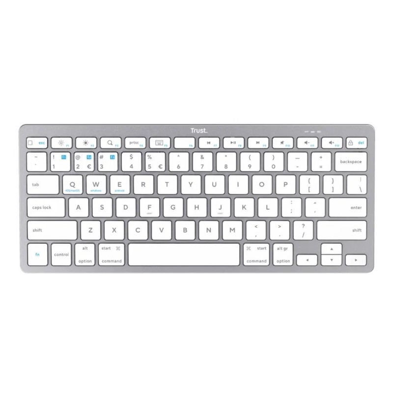 Trust teclado ES bluetooth inalambrico ultrafino para PC, ordenador portatil, tableta y smartphone  24654