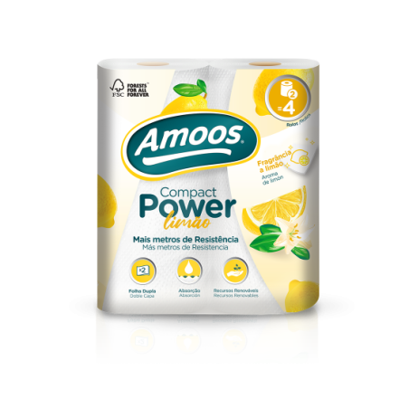 Amoos toalla de cocina two pack 83 H aroma limon paq 12 und  C622002