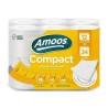 Amoos papel higienico compact doble hoja 266 H 12 rollos paq x 4  H603212