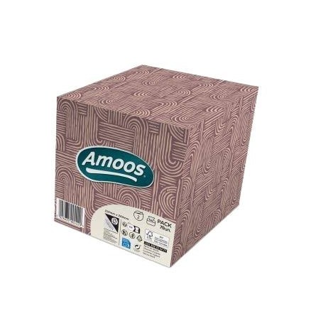 Amoos pañuelos faciales de papel desechable cosmetico 70 X 3 capas caja de 24unds F622701