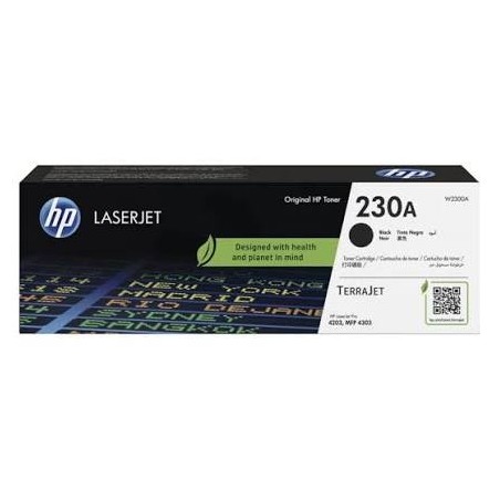 HP 230A - Negro - original - LaserJet - cartucho de tóner (W2300A) - para Color LaserJet Pro 4201, 4203, MFP 4301, MFP 4303