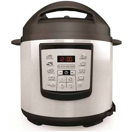 Black + Decker olla multiusos digital  6l inox PR100SD