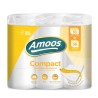 Amoos papel higienico compact doble hoja 266 H 18 rollos paq x 1 H623212.0