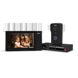 Dahua kit de video intercomunicador IP DHIKTP02DHIVTO2111DPS3DHIVTH2421FBP  1.0.01.15.124470005