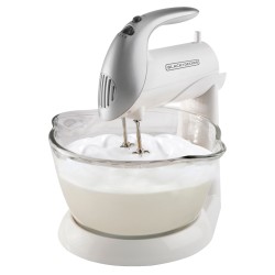 Black + Decker batidora de pedestal 250w con tazon blanca MX900