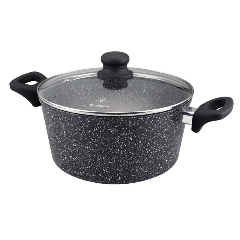 Westinghouse cacerola con tapa marmol negro 28 cm WCCC0009028MBB