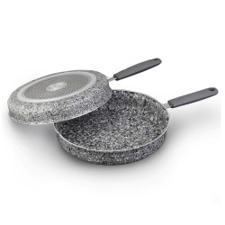 Westinghouse sarten doble para tortilla granito gris 24cm WCFP0070T24GGY