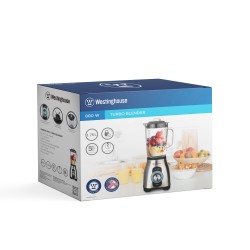Westinghouse  licuadora 800W  vidrio 1.7L 5 veloc inox  WKBESA1703