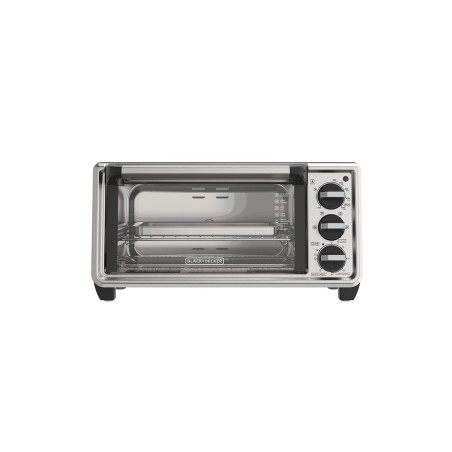 Black+Decker Horno tostador de 4 rebanadas convección natural, TO4130-0SDLA