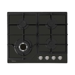 Midea estufa empotrable a gas 24" vidrio color negro MTGB24R3402GG