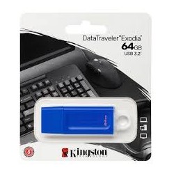 Kingston memoria exodia azul 64GB usb 3.2 KC-U2G64-7GB