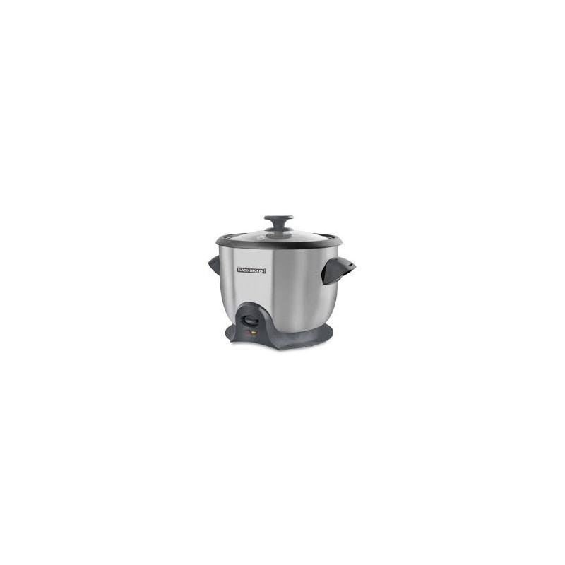 Black + Decker olla arrocera 20 tz cocidas inox RC620SS