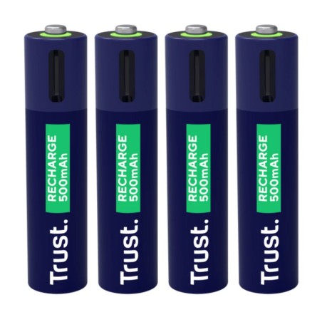 Trust pilas AAA recargables en USB-C 4 pack - 25671
