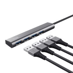 Trust adaptador USB-C 4 puertos USB-A 5 gbps puerto USB-C - 24948