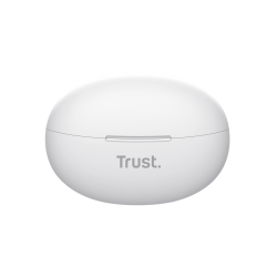 Trust audifonos bluetooth intraaurales color blanco microf c/cancelacion de ruido - 25173