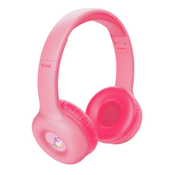 Trust audifonos infantil wireless color rosado personalizable - 25274