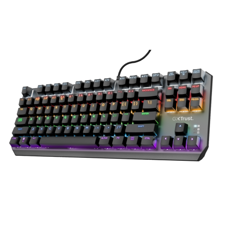 Trust teclado mecanico gamer en español iluminado - 24407