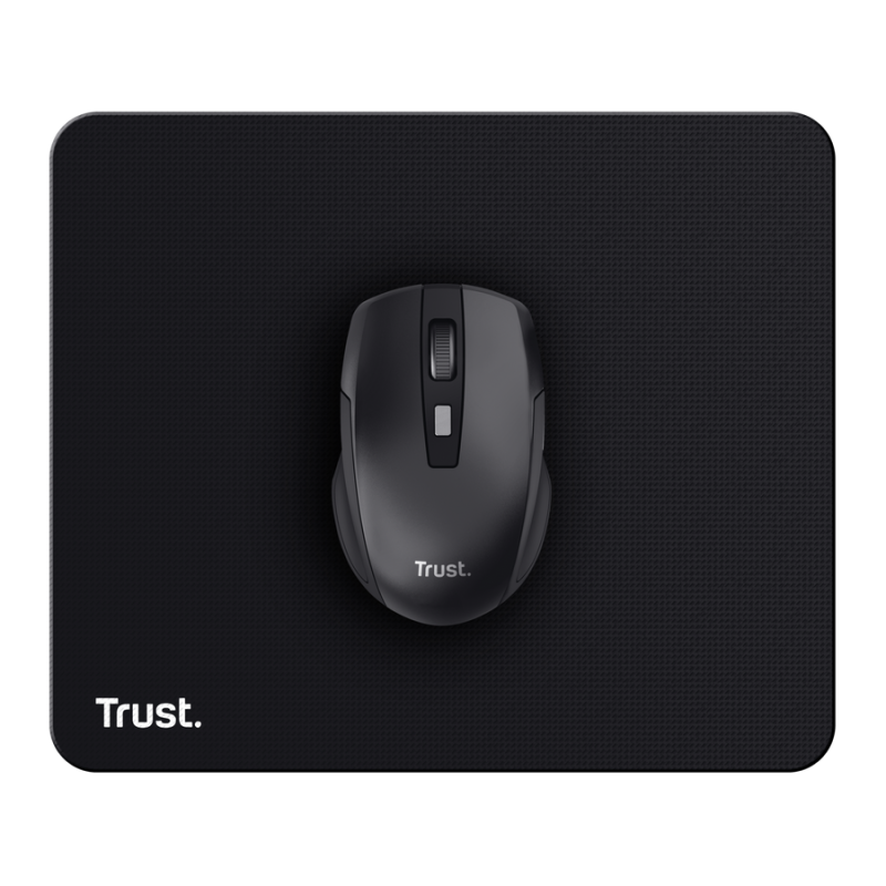 Trust alfombrilla de raton lisa con base de goma antideslizante  - 24193