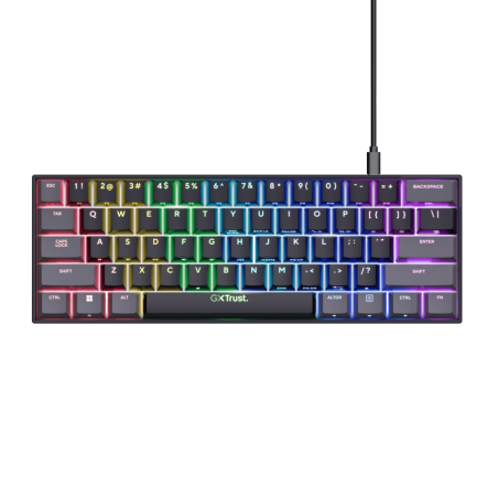 Trust teclado mecanico gaming GXT 867 Acira con iluminacion RGB - 24885