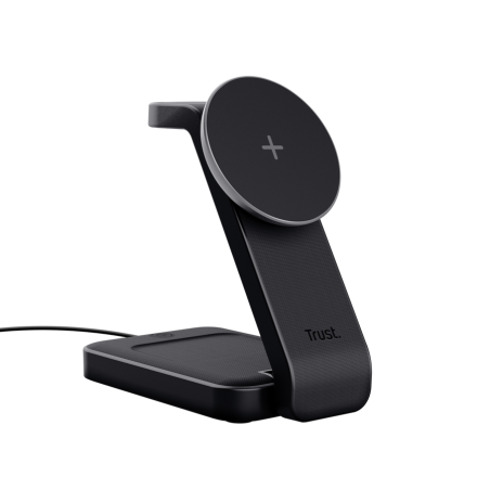 Trust soporte Viro de carga magnetico inalambrico 3 en 1 para iPhone, Apple Watch y AirPods - 25464