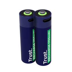 Trust pilas AA recargables en USB-C azul - 25584