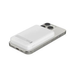 Belkin - Power bank - 15 Watt - Lithium - Para Universal - Qi2 5.000 mAh Stand White