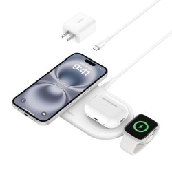 Belkin - QI2 15W 3 in 1 Pad - Lithium - Para Universal - white
