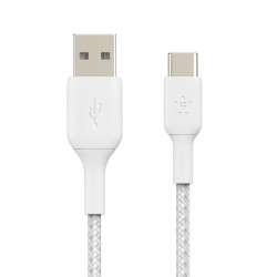 Belkin - Cable Braided - USB-C to USB-A Cable 2M WH