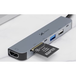 Xtech - Hub - 7 puertos - USB-C® 7-in-1 XTC-571