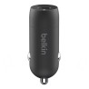 Belkin - Adaptador de corriente para el coche - 30 vatios - 3 A - Fast Charge, Suministro de energía 3.1 (24 pin USB-C) - negro