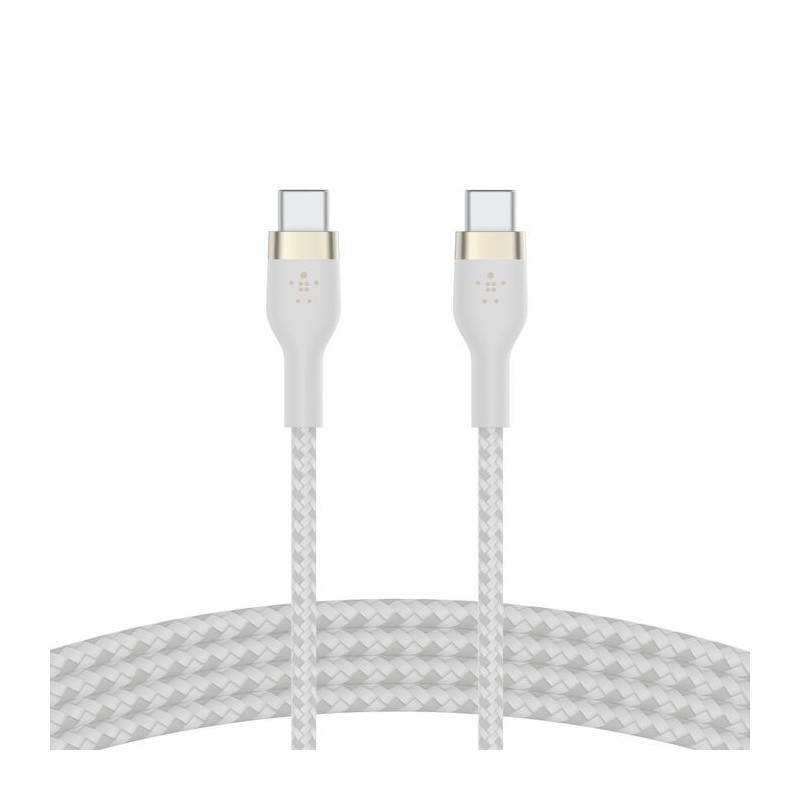 Belkin BoostCharge - Cable USB - 24 pin USB-C (M) a 24 pin USB-C (M) - 2 m - negro - para Apple 10.9-inch iPad Air; Google Pixel