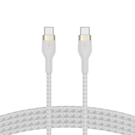 Belkin BoostCharge - Cable USB - 24 pin USB-C (M) a 24 pin USB-C (M) - 2 m - negro - para Apple 10.9-inch iPad Air; Google Pixel