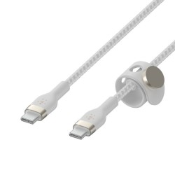 Belkin BoostCharge - Cable USB - 24 pin USB-C (M) a 24 pin USB-C (M) - 2 m - negro - para Apple 10.9-inch iPad Air; Google Pixel